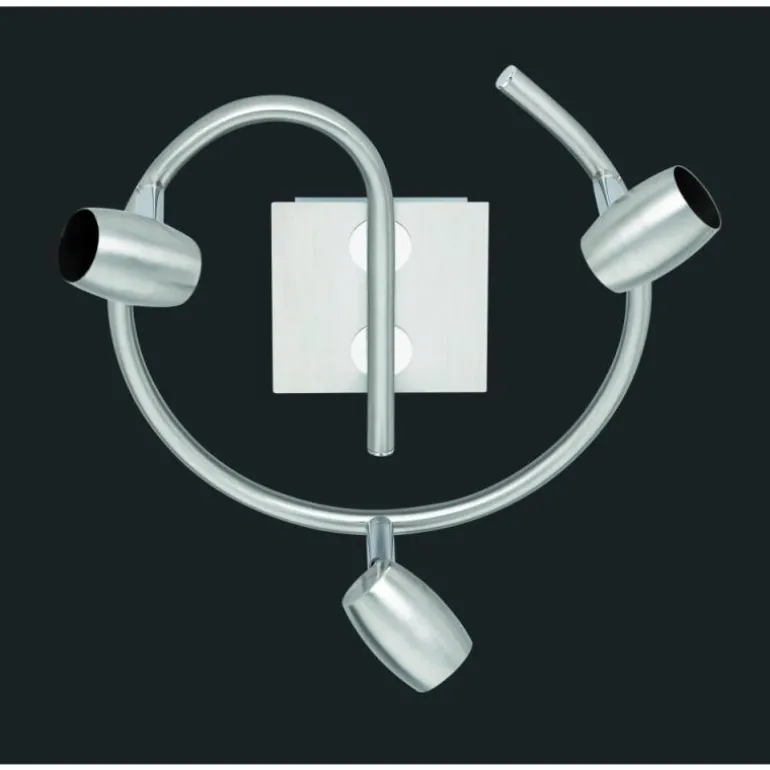 Plafonnier Trio-Leuchten Michael Nickel mat, 3 lumières