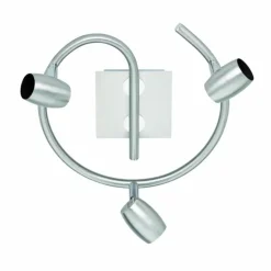 Plafonnier Trio-Leuchten Michael Nickel mat, 3 lumières