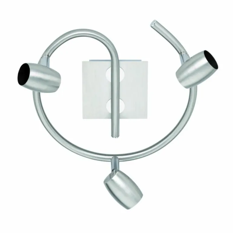 Plafonnier Trio-Leuchten Michael Nickel mat, 3 lumières