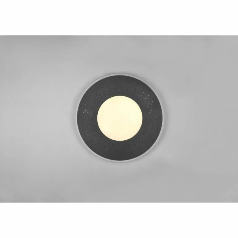 Plafonnier Trio-Leuchten Verus LED Noir, 1 lumière, Télécommandes