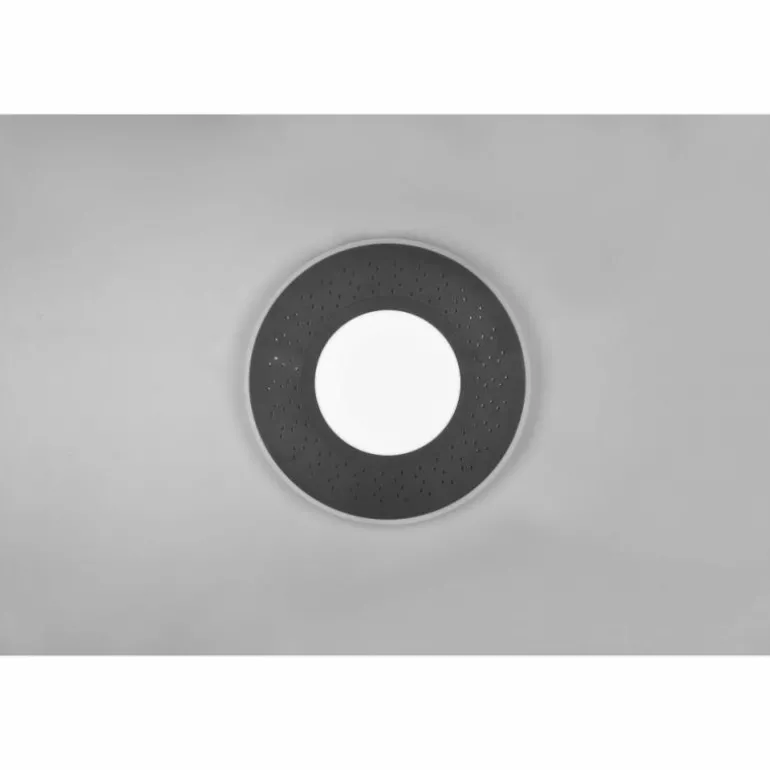 Plafonnier Trio-Leuchten Verus LED Noir, 1 lumière, Télécommandes