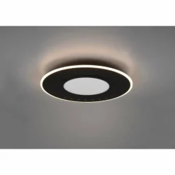 Plafonnier Trio-Leuchten Verus LED Noir, 1 lumière, Télécommandes