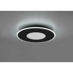 Plafonnier Trio-Leuchten Verus LED Noir, 1 lumière, Télécommandes