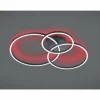 Plafonnier Trio-Leuchten Winona LED Noir, 2 lumières, Télécommandes, Changeur de couleurs