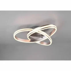 Plafonnier Trio-Leuchten Yara LED Nickel mat, 1 lumière