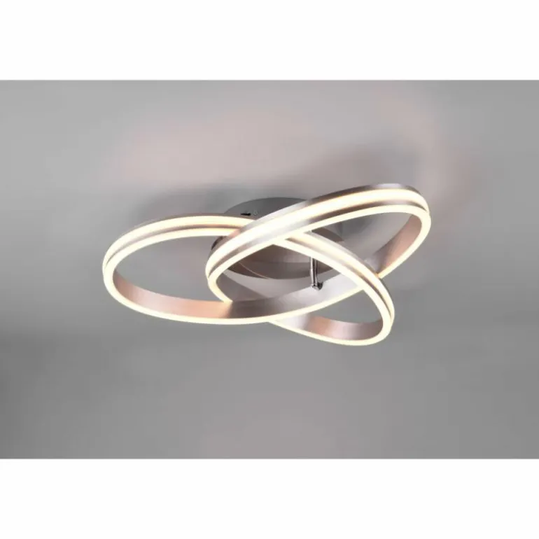 Plafonnier Trio-Leuchten Yara LED Nickel mat, 1 lumière