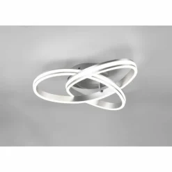 Plafonnier Trio-Leuchten Yara LED Nickel mat, 1 lumière