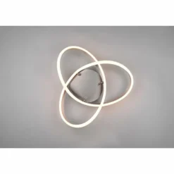 Plafonnier Trio-Leuchten Yara LED Nickel mat, 1 lumière
