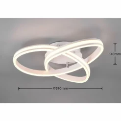 Plafonnier Trio-Leuchten Yara LED Blanc, 1 lumière