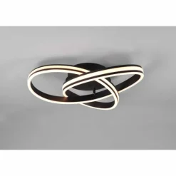 Plafonnier Trio-Leuchten Yara LED Noir, 1 lumière