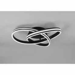 Plafonnier Trio-Leuchten Yara LED Noir, 1 lumière