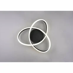 Plafonnier Trio-Leuchten Yara LED Noir, 1 lumière