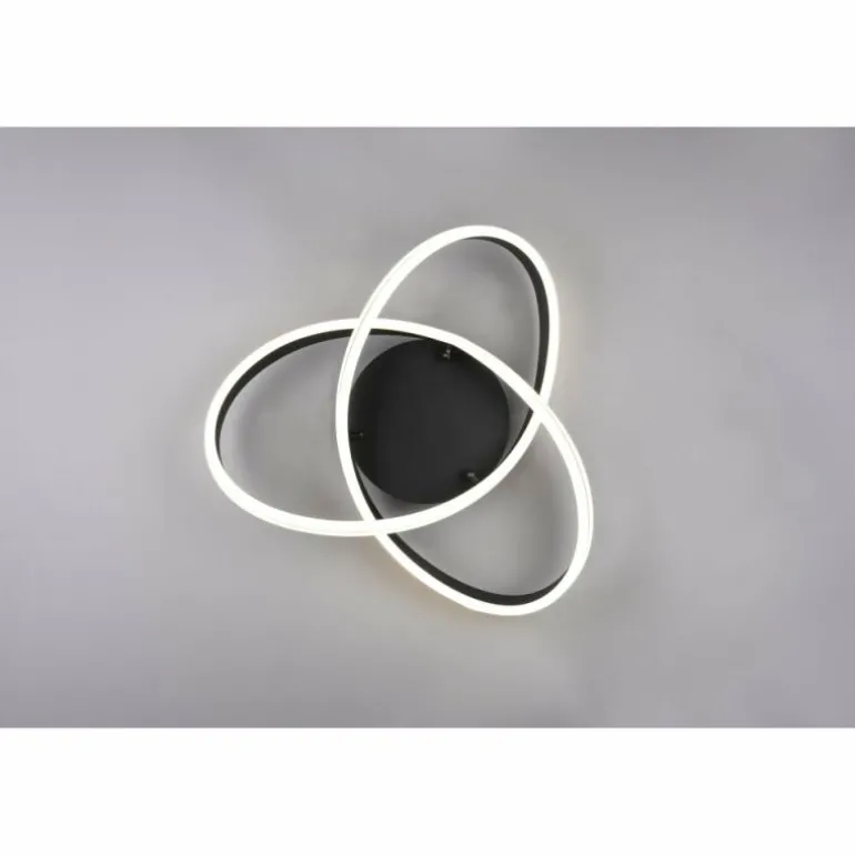 Plafonnier Trio-Leuchten Yara LED Noir, 1 lumière