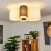 Plafonnier Trisett Gris, Noir, Blanc, 4 lumières