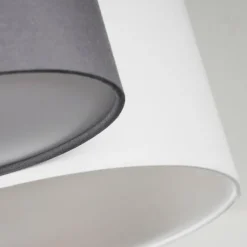 Plafonnier Trisett Gris, Noir, Blanc, 4 lumières