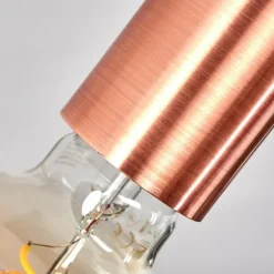 Plafonnier Tulla Cuivre, Noir, 4 lumières