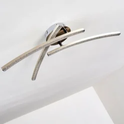 Plafonnier Tusula LED Acier inoxydable, 3 lumières