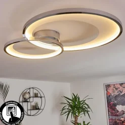 Plafonnier Tuzik LED Chrome, 1 lumière