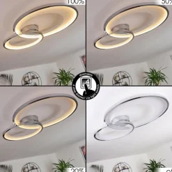 Plafonnier Tuzik LED Chrome, 1 lumière