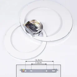 Plafonnier Tuzik LED Chrome, 1 lumière