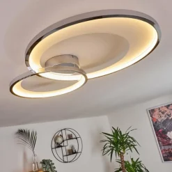 Plafonnier Tuzik LED Chrome, 1 lumière