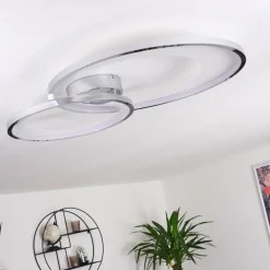 Plafonnier Tuzik LED Chrome, 1 lumière