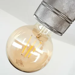 Plafonnier Tyldom Gris, Argenté, 2 lumières