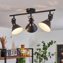 Plafonnier Upiano Noir, 3 lumières