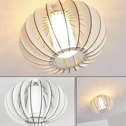 Plafonnier Valkom Blanc, 1 lumière