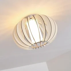 Plafonnier Valkom Blanc, 1 lumière