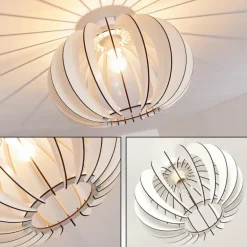 Plafonnier Valkom Blanc, 1 lumière