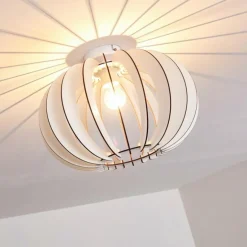 Plafonnier Valkom Blanc, 1 lumière