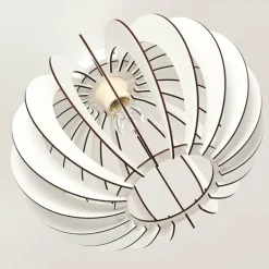 Plafonnier Valkom Blanc, 1 lumière