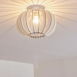 Plafonnier Valkom Blanc, 1 lumière