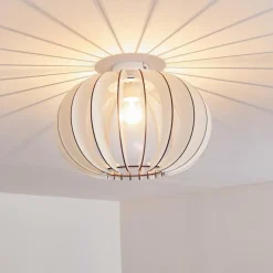 Plafonnier Valkom Blanc, 1 lumière