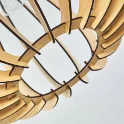 Plafonnier Valkom Bois clair, 1 lumière