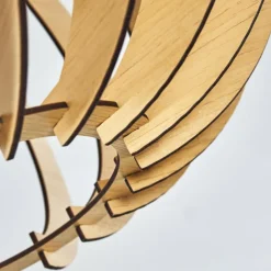 Plafonnier Valkom Bois clair, 1 lumière