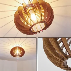 Plafonnier Valkom Brun, 1 lumière