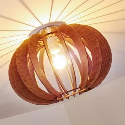 Plafonnier Valkom Brun, 1 lumière