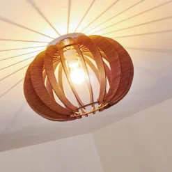 Plafonnier Valkom Brun, 1 lumière