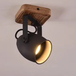 Plafonnier Vanuatu Brun, Noir, 1 lumière