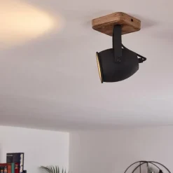 Plafonnier Vanuatu Brun, Noir, 1 lumière