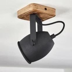 Plafonnier Vanuatu Brun, Noir, 1 lumière