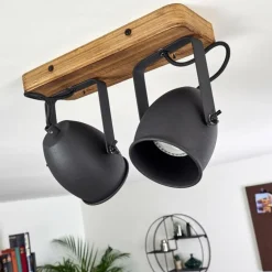 Plafonnier Vanuatu Brun, Noir, 2 lumières