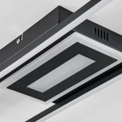 Plafonnier Vaseux LED Noir, Blanc, 1 lumière