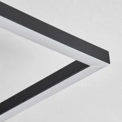 Plafonnier Vaseux LED Noir, Blanc, 1 lumière