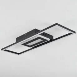 Plafonnier Vaseux LED Noir, Blanc, 1 lumière