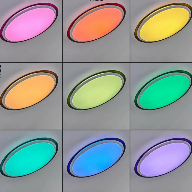 Plafonnier Vejle LED Blanc, 2 lumières, Changeur de couleurs