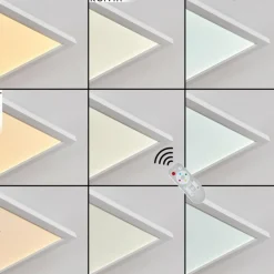 Plafonnier Vex LED Blanc, 1 lumière, Télécommandes