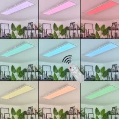 Plafonnier Vex LED Blanc, 1 lumière, Télécommandes